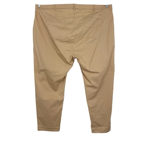 J Crew Women Plus Boyfriend Chino Pants Size 4X Patch Pocket Slim Khaki Tan NEW - Picture 2 of 13